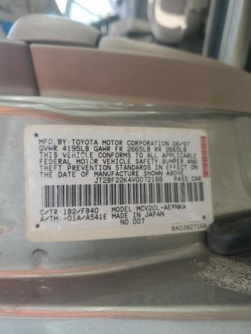 Photo 11 VIN: JT2BF22K4V0072188 - TOYOTA CAMRY LE 