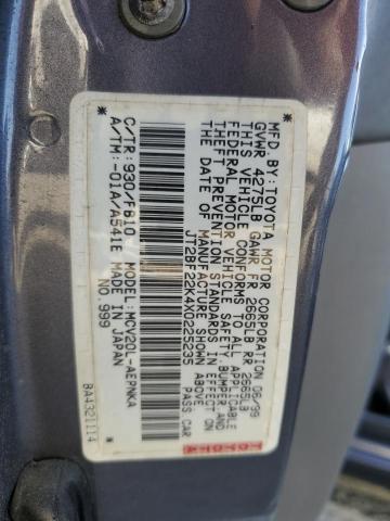 Photo 11 VIN: JT2BF22K4X0225235 - TOYOTA CAMRY LE 