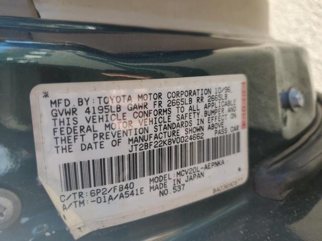 Photo 11 VIN: JT2BF22K8V0024662 - TOYOTA CAMRY LE 