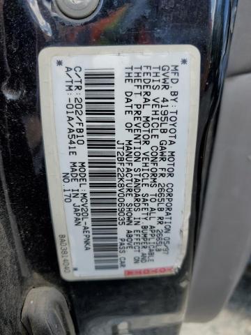 Photo 12 VIN: JT2BF22K8V0069035 - TOYOTA CAMRY LE 