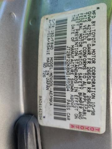 Photo 11 VIN: JT2BF22K8X0159384 - TOYOTA CAMRY 