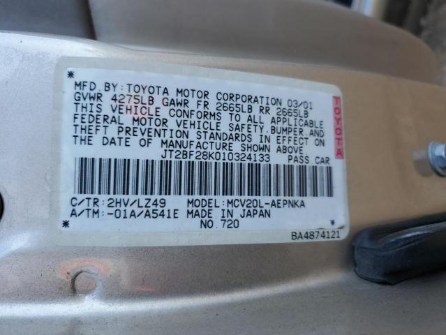 Photo 11 VIN: JT2BF28K010324133 - TOYOTA CAMRY LE 