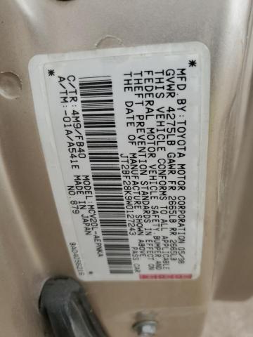 Photo 11 VIN: JT2BF28K9W0127243 - TOYOTA CAMRY LE 