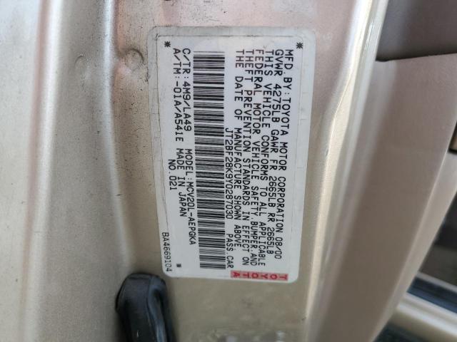 Photo 11 VIN: JT2BF28K9Y0287030 - TOYOTA CAMRY 