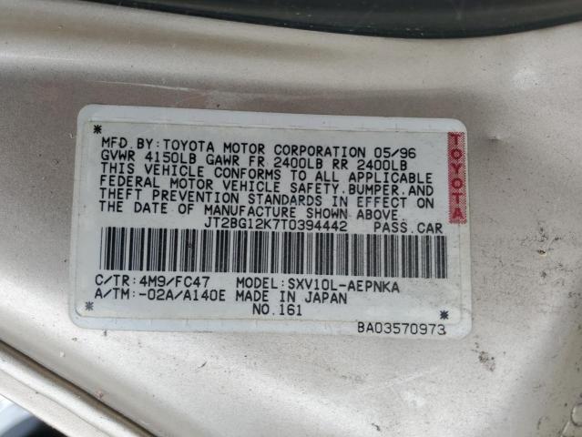 Photo 11 VIN: JT2BG12K7T0394442 - TOYOTA CAMRY DX 