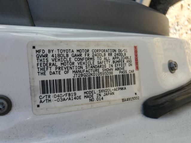 Photo 11 VIN: JT2BG22K010595098 - TOYOTA CAMRY CE 