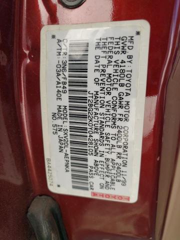 Photo 11 VIN: JT2BG22K0Y0428105 - TOYOTA CAMRY CE 