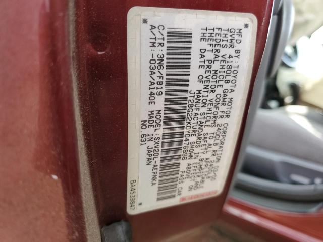 Photo 11 VIN: JT2BG22K0Y0476896 - TOYOTA CAMRY 