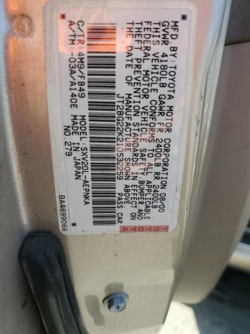 Photo 11 VIN: JT2BG22K210532259 - TOYOTA CAMRY CE 