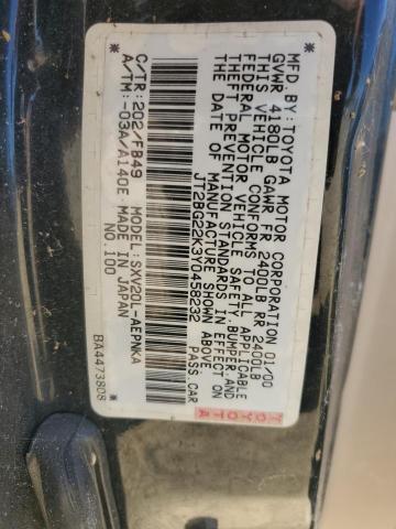 Photo 11 VIN: JT2BG22K3Y0458232 - TOYOTA CAMRY 