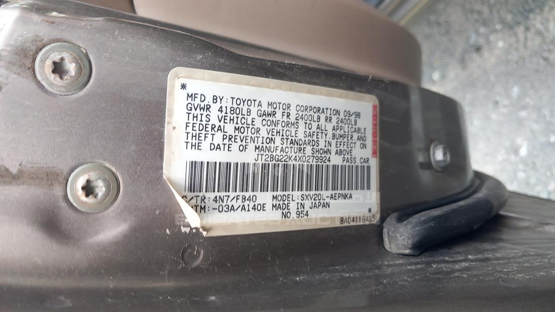 Photo 2 VIN: JT2BG22K4X0279924 - TOYOTA CAMRY 