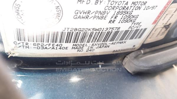 Photo 24 VIN: JT2BG22K5W0137578 - TOYOTA CAMRY 