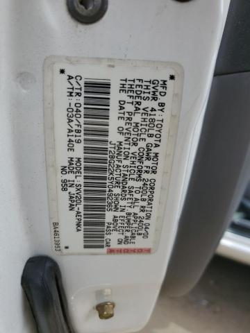 Photo 11 VIN: JT2BG22K5Y0492365 - TOYOTA CAMRY 