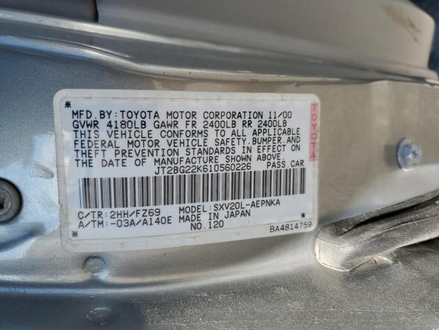 Photo 11 VIN: JT2BG22K610560226 - TOYOTA CAMRY CE 