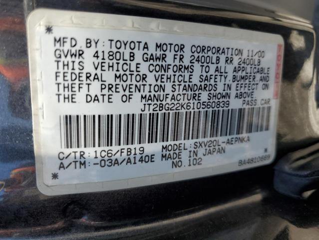 Photo 11 VIN: JT2BG22K610560839 - TOYOTA CAMRY 