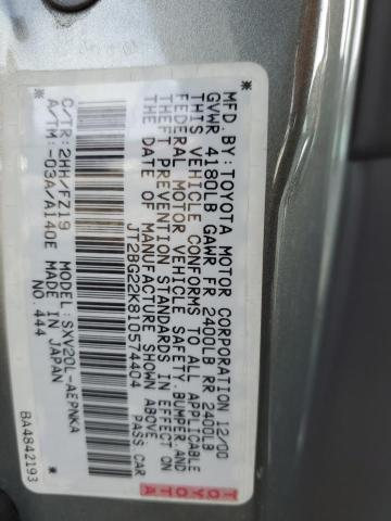 Photo 11 VIN: JT2BG22K810574404 - TOYOTA CAMRY CE 