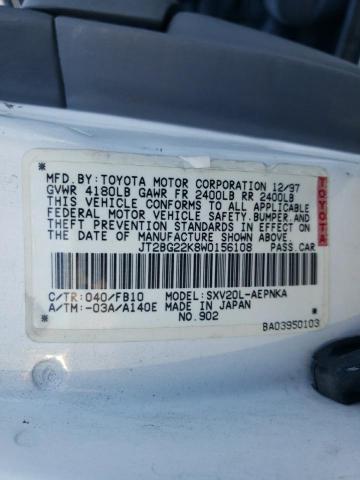 Photo 11 VIN: JT2BG22K8W0156108 - TOYOTA CAMRY CE 