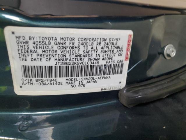 Photo 11 VIN: JT2BG22K9V0100449 - TOYOTA CAMRY LE 