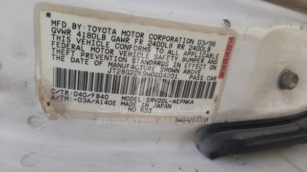 Photo 1 VIN: JT2BG22K9W0204201 - TOYOTA CAMRY 