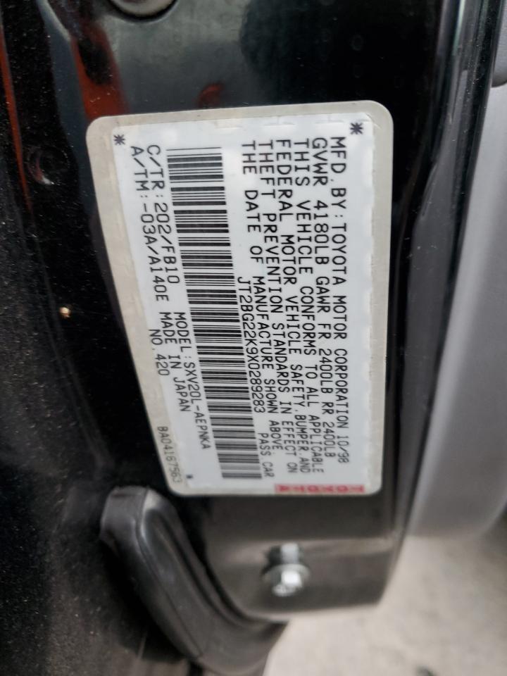 Photo 11 VIN: JT2BG22K9X0289283 - TOYOTA CAMRY 