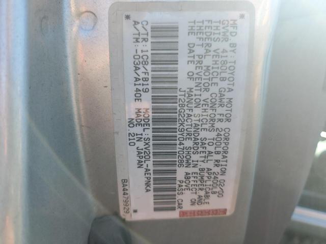 Photo 11 VIN: JT2BG22K9Y0470286 - TOYOTA CAMRY 