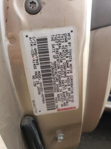 Photo 11 VIN: JT2BG22K9Y0503352 - TOYOTA CAMRY CE 