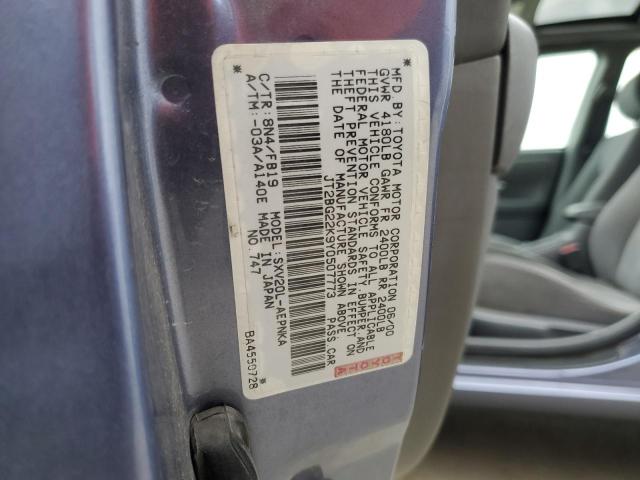 Photo 12 VIN: JT2BG22K9Y0507773 - TOYOTA CAMRY 