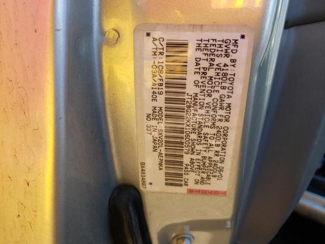 Photo 9 VIN: JT2BG22KX10600579 - TOYOTA CAMRY CE 