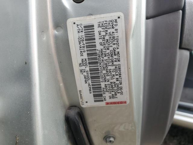 Photo 11 VIN: JT2BG22KXY0510973 - TOYOTA CAMRY CE 