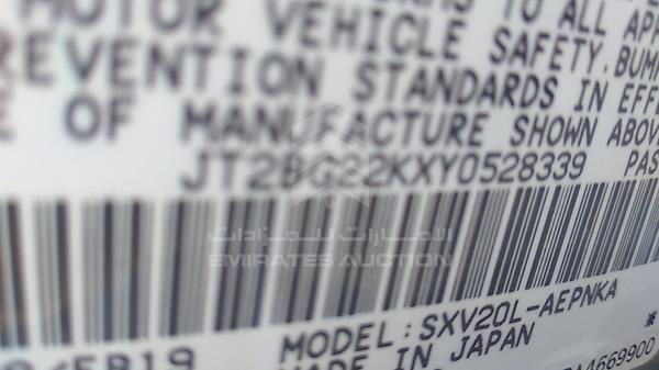 Photo 1 VIN: JT2BG22KXY0528339 - TOYOTA CAMRY 