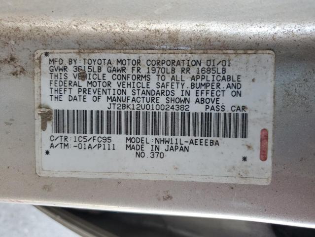 Photo 11 VIN: JT2BK12U010024382 - TOYOTA PRIUS 