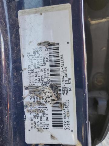 Photo 11 VIN: JT2BK12U630079194 - TOYOTA PRIUS 