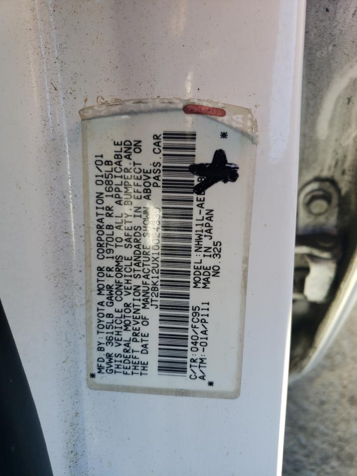 Photo 11 VIN: JT2BK12UX10024339 - TOYOTA PRIUS 