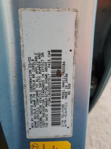 Photo 11 VIN: JT2BK18U020057617 - TOYOTA PRIUS 