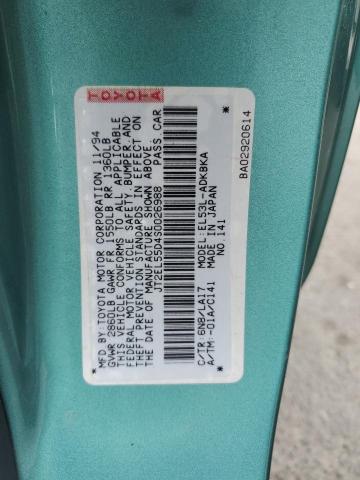 Photo 11 VIN: JT2EL55D4S0026988 - TOYOTA TERCEL 