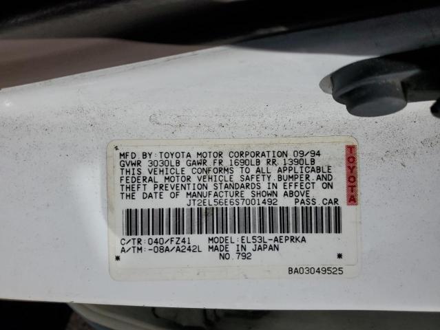 Photo 11 VIN: JT2EL56E6S7001492 - TOYOTA TERCEL 