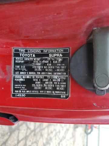 Photo 11 VIN: JT2JA82J3R0016110 - TOYOTA SUPRA 