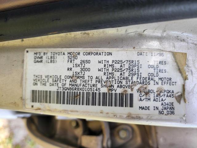 Photo 9 VIN: JT3GN86R8X0105145 - TOYOTA 4RUNNER SR 