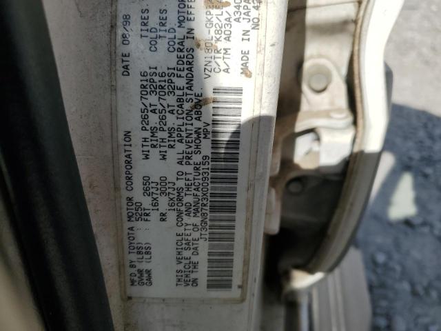 Photo 12 VIN: JT3GN87R3X0093159 - TOYOTA 4RUNNER 