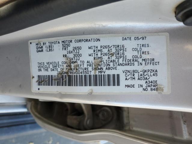 Photo 13 VIN: JT3GN87R6V0045507 - TOYOTA 4RUNNER 