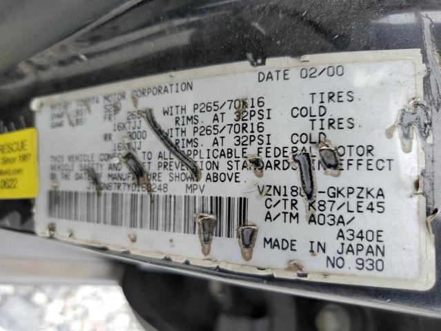 Photo 11 VIN: JT3GN87R7Y0160248 - TOYOTA 4RUNNER LI 