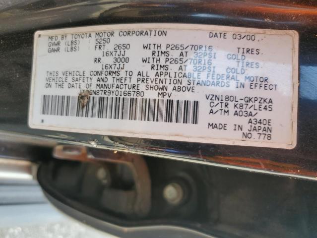 Photo 12 VIN: JT3GN87R9Y0166780 - TOYOTA 4RUNNER LI 