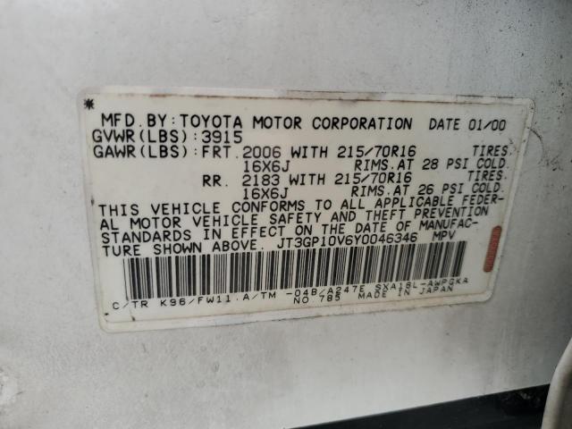 Photo 12 VIN: JT3GP10V6Y0046346 - TOYOTA RAV4 