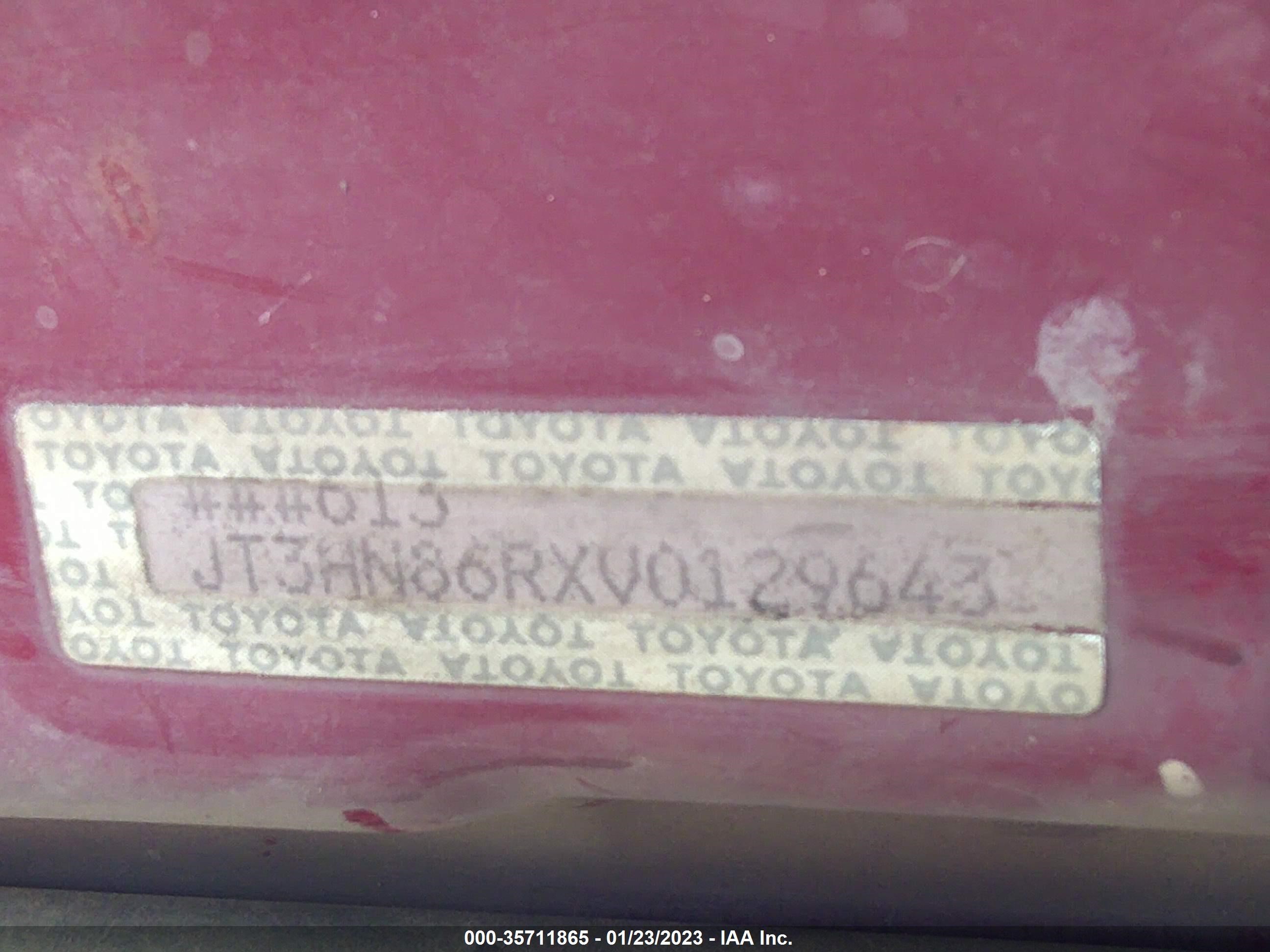 Photo 8 VIN: JT3HN86RXV0129643 - TOYOTA 4RUNNER 