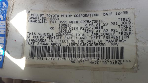 Photo 2 VIN: JT3HT05J9Y0095590 - TOYOTA LAND CRUISER 