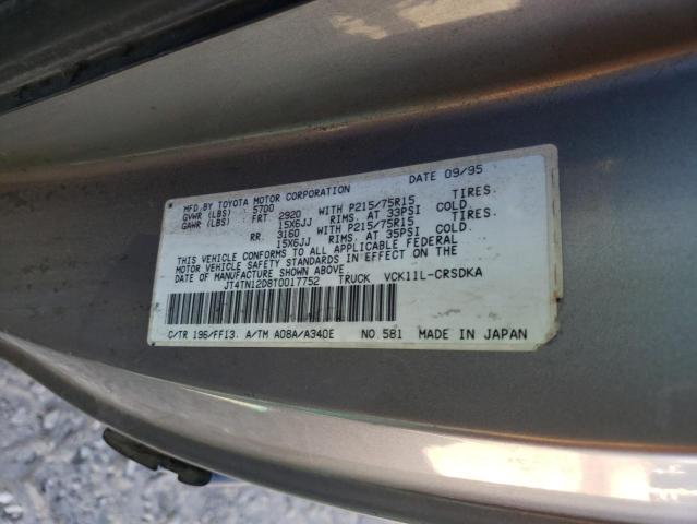 Photo 11 VIN: JT4TN12D8T0017752 - TOYOTA T100 