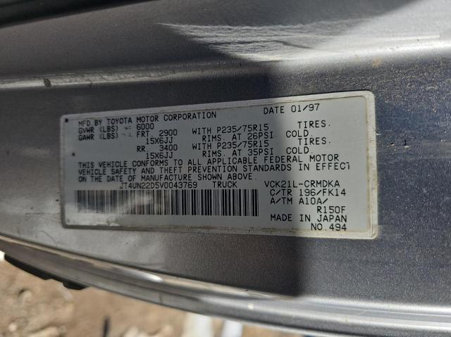 Photo 9 VIN: JT4UN22D5V0043769 - TOYOTA T100 