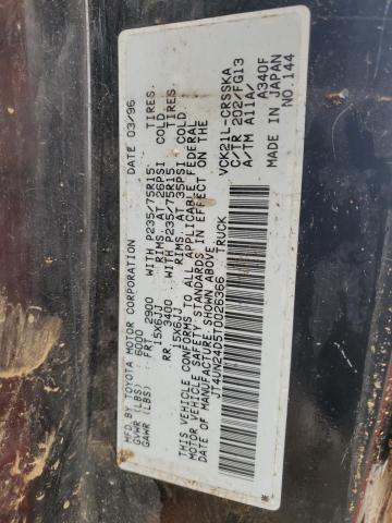 Photo 11 VIN: JT4UN24D5T0026366 - TOYOTA T100 