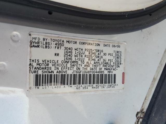 Photo 12 VIN: JT6GF10U8Y0044885 - LEXUS RX 300 