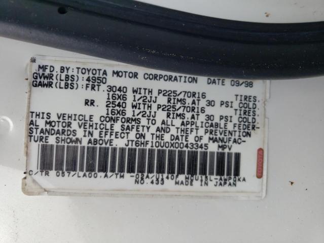 Photo 11 VIN: JT6HF10U0X0043345 - LEXUS RX 300 